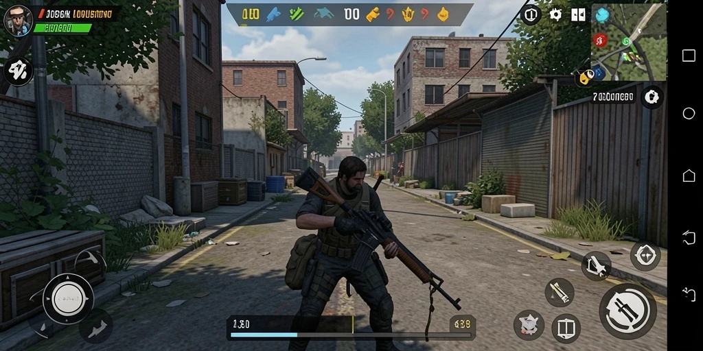 Tangkapan layar awal dari gameplay yang menegangkan.