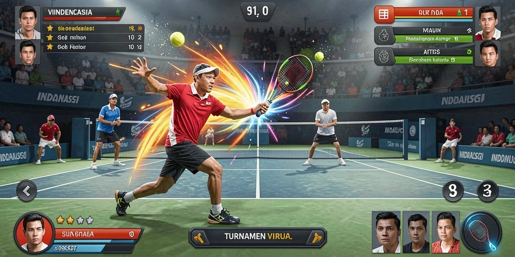 Tampilan awal game yang menarik dan penuh warna.